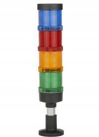Kolumna wieża sygnalizacyjna LED FL70 - 4 moduły- GYRB+BUZZER -24V