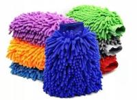 ПЕРЧАТКА ИЗ МИКРОФИБРЫ ДЛЯ МЫТЬЯ АВТОМОБИЛЯ ТКАНЬ