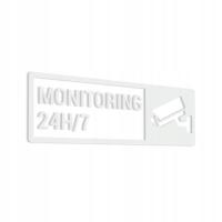 Monitoring 24h/7 - naklejka 10x30