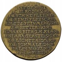 45197. Niemcy - 1772r. - token/żeton (6,45g/30mm)