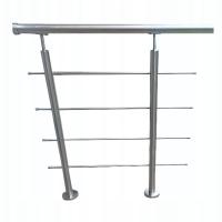 Balustrada Nierdzewna wewnętrzna zewnętrzna Schodowa na Balkon Poręcz Metal