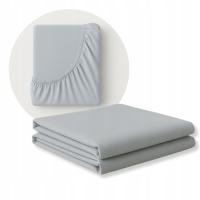 Prześcieradło do łóżeczka Waldin 5w1 z gumką 93x66 Szare JERSEY MATERACYK