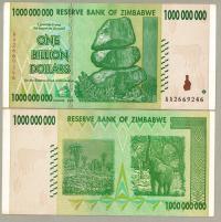 Zimbabwe 1000000000 Dolar 2008 P-83 AU