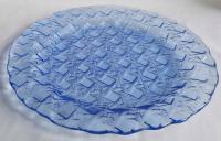 ЗУБКОВИЦА КЛЕТЧАТАЯ ВАСИЛЬКОВАЯ СИНЯЯ ТАРЕЛКА