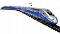 KOLEJKA HO Z ZASILACZEM POCIĄG TGV DUPLEX PIĘTROWY KOLEJKA ELEKTRYCZNA
