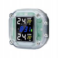 Tire Pressure Wireless Dustproof Digital Display 433.92MHz for Two Wheeler