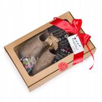 Kapcie Męskie Pantofle Ciepłe + Skarpetki Zestaw PREZENT ŚWIĄTECZNY