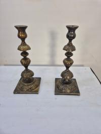 ANTYK - JUDAICA - SZABASOWY ŚWIECZNIK - FRAGET