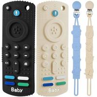 Zabawki Do Ząbkowania Dla Niemowląt 2 Gryzaki Silikonowe W Kształcie Pilota