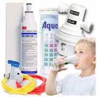 FILTR DO UZDATNIANIA WODY PITNEJ POD ZLEW 3M PZH KUCHENNY ZESTAW FILTRUJĄCY