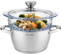 ПАРОВАРКА ПАРОВАРКА СТЕКЛЯННАЯ НЕРЖАВЕЮЩАЯ СТАЛЬ STIMA 20 СМ 3EL.