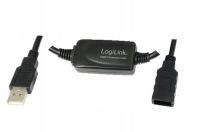 Przedłużacz USB LogiLink UA0146 czarny 20 m
