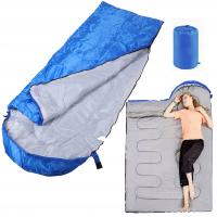 ŚPIWÓR TURYSTYCZNY Z KAPTUREM DLA DOROSŁYCH LEKKI CAŁY ROK