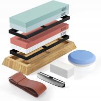 KAMIEŃ WODNY PROFESJONALNA OSTRZAŁKA DO OSTRZENIA NOŻY OSEŁKA STALKA KORUND