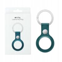 BRELOK SKÓRZANY ETUI APPLE AIRTAG LEATHER KEY RING ZIELONY FOREST GREEN