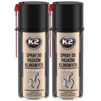 2× Spray do pasków klinowych K2 W126 400ml