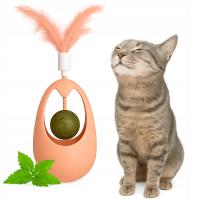 ZABAWKA DLA KOTA INTERAKTYWNA KOCIMIĘTKA Z PIÓRKIEM NIEBIESKA