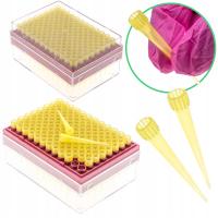 Końcówki do pipet tipsy 2-200 uL uniwersalne niesterylne pudełko 96 sztuk