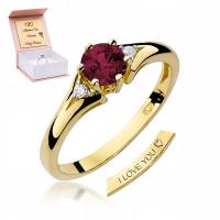 Злотый Рубин бриллиантовое обручальное кольцо roz 14