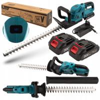 NOŻYCE DO CIĘCIA ŻYWOPŁOTU NOŻYCE AKUMULATOROWE 51CM 2X AKU 36V 2Ah MOCNE