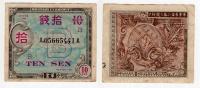 JAPONIA OKUPACJA ALIANCKA 1945 10 SEN