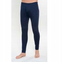 Кальсоны мужские термоактивные хлопковые 3XL темно-синие утепленные Вадима