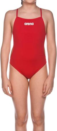 Y8813 ARENA ARENA G SOLID SWIM TECH JR Strój kąpielowy DZIEWCZĘCY 128cm