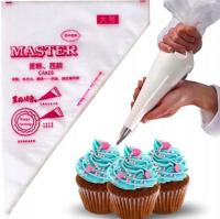 RĘKAW DO DEKORACJI CIAST RĘKAWY JEDNORAZOWE WORKI WOREK 100SZT 33X23CM