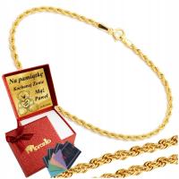 Женский браслет с золотым плетением 585 Corda, браслет на запястье для женщин, гравер