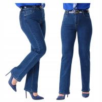 КЛАССИЧЕСКИЕ ЖЕНСКИЕ ДЖИНСЫ С ВЫСОКОЙ ТАЛИЕЙ, ПРЯМЫЕ, БОЛЬШИЕ