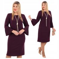 Платье-карандаш элегантное вечернее миди большой