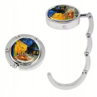 Wieszak kieszonkowy na torebkę z malarstwem V van Gogha Taras kawiarni nocą