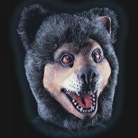 Maska niedźwiedzia z włosami