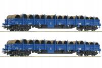 ROCO 6600099 Dwie wagony platformy Res PKP Cargo ep.VI