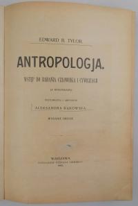 Antropologja - Edward B. Tylor