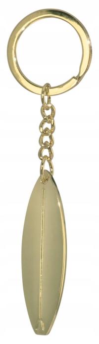 Breloczek do kluczy - Deska surfingowa, mosiądz, D: 6/12cm