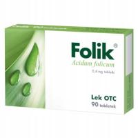 Lek Folik 0,4 mg 90 tabletek