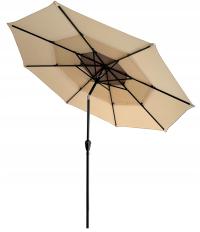Садовый зонт трехслойный складной регулируемый большой шатун