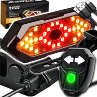 Велосипедный задний фонарь, указатель поворота, задний фонарь для велосипеда, сигнальная лампа, USB пульт дистанционного управления