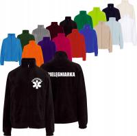 Bluza polarowa POLAR DAMSKI MEDYCZNY TWÓJ HAFT NAPIS Pielęgniarka