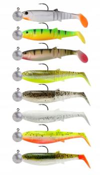 Резиновые Savage Gear набор каннибал 8 см 8шт армированные головки 2/0 7,5 g SG100%