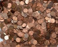 Иностранные монеты MIX-1 кг-1 цент США