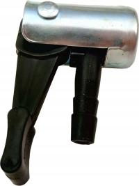 Głowica pompki rowerowej AV z zaciskiem końcówka do pompowania na wężyk 6mm