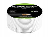 Przewód koncentryczny CC1-50GEL biały Vayox 50m