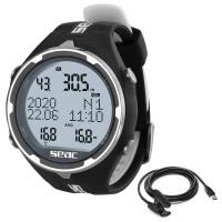 Seac Action komputer nurkowy czarny/biały Usb 1600013000524A