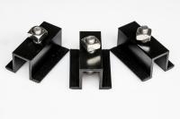 Klema Środkowa U-24 Czarna+Śruba+Nakrętka - KOMPLET 30 mm 32 mm 35 mm 40 mm