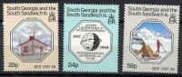 South Georgia & South Sandwich Isl.** Mi. 165-67 Rok geofizyczny