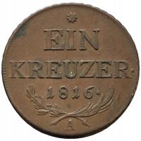 45298. Austria - 1 krajcar - 1816r. (8,95g/26mm)