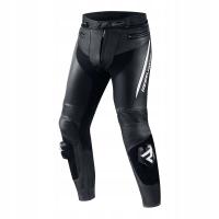REBELHORN FIGHTER кожаные мотоциклетные брюки черный / белый халява