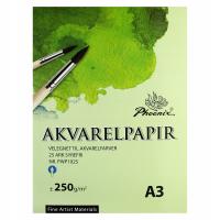 Blok do akwareli Phoenix 250 g A3 25 arkuszy